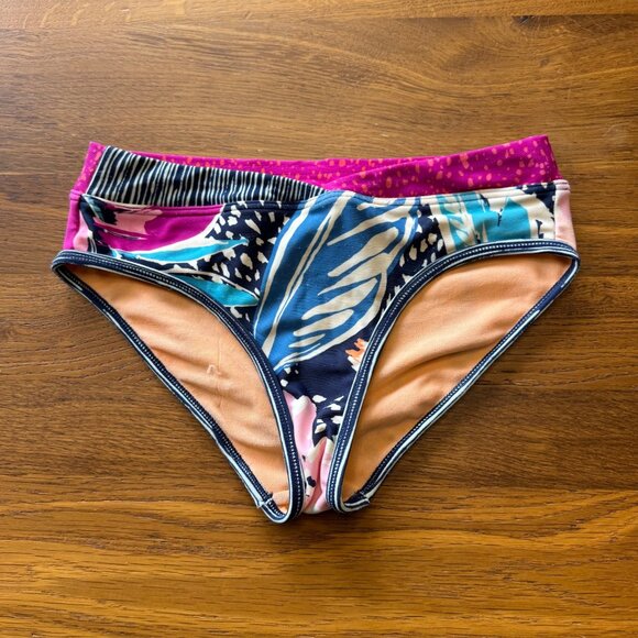 ATHLETA GIRL Paradise Splash Bikini & Shorts Girls XS 6 Athletic Swim Set - Picture 9 of 15